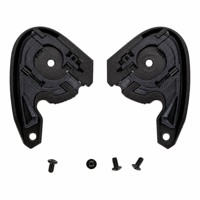 Plaque de base de visière de casque de remplacement, paire gauche-droite, pour casque demi-ouvert SHAFT SM523 avec vis et rondelles