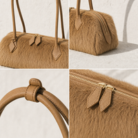 Usine Sac à main en cuir luxe haut de gamme cheveux sur sac à bandoulière Boutique Marque Logo personnalisé Fournisseur en gros