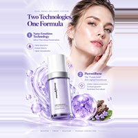 Émulsion faciale hydratante légère à marque privée, à l'hyaluronate de sodium et à la bétaïne, lotion visage hydratation intense