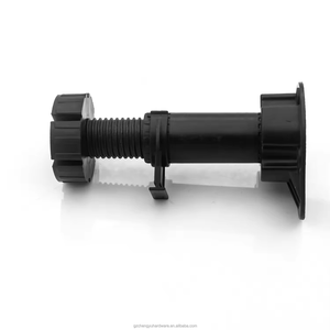 CY-704 Babs שחור פלסטיק lever רגליים מתכווננות עבור רהיטים - Product Image 6