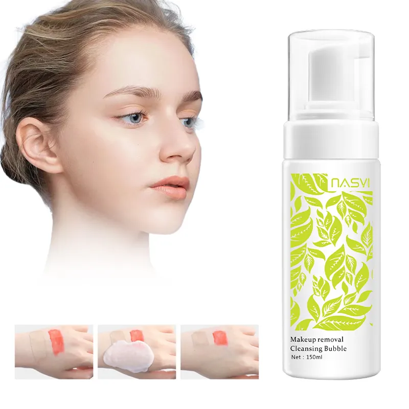 Limpiador Facial de aminoácidos orgánicos naturales, Limpieza Profunda, limpiador de poros retráctil, espuma exfoliante Facial, Mousse de limpieza