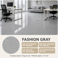 Résine acrylique liquide auto-nivelante imperméable et antidérapante pour revêtement de sol en béton, avec rouleau, sable coloré