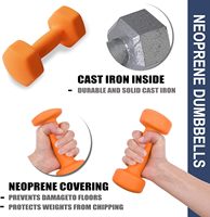 Ensemble d'haltères hexagonales fixes pour la musculation et le fitness, pour femmes, 1-20 LBS, haltères de sport en néoprène lisse