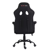 JR RACING JR-4549-B Chaise de jeu ergonomique au design moderne en cuir PU Anji et nylon, confortable, inclinable et réglable