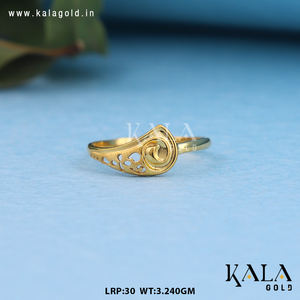 Stylish Modern Religious Geometric Shape <b>Plain</b> Gold <b>Ring</b> for Wedding Party Anniversary Engagement or Gift - Product Image 2