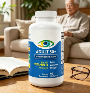 Cápsulas Blandas para la Salud Ocular para Adultos Mayores de 50 Años con Luteína, Zeaxantina, Omega 3, Antioxidantes para el Bienestar de la Visión, Marca Privada OEM - Product Image 1