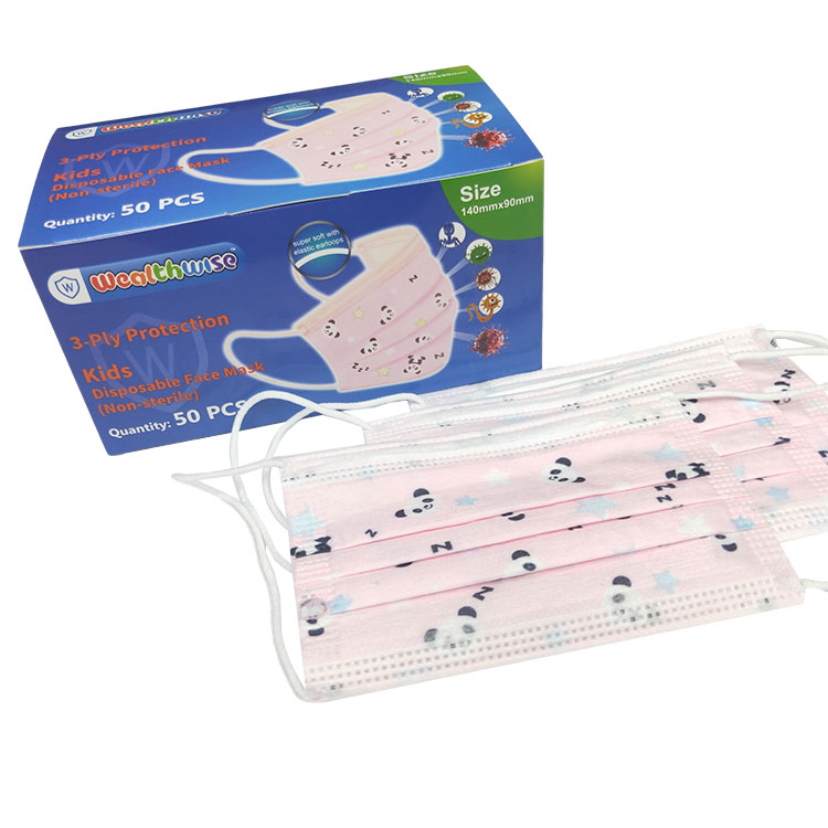 Красочные Мультяшные маски для лица с принтом, детские защитные милые детские маски для лица