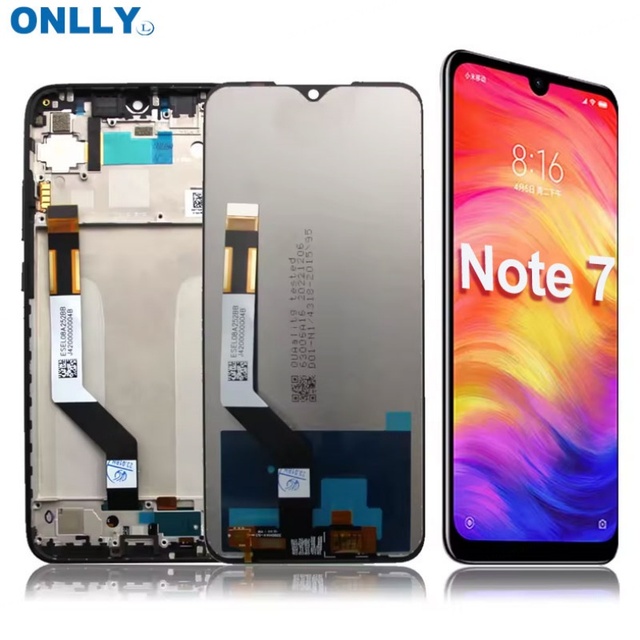 Mobile Phone LCDS for Xiaomi Redmi Note 7 LCD Pantallas with Frame & Without Frame for Redmi Note 7 Pro Screen