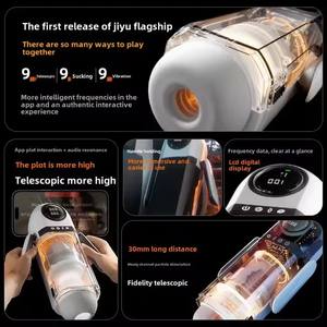 AI Voice Interaction Starke Vibrations stimulation Flugzeug becher Sexspielzeug für Erwachsene Silikon Mechanischer Griff Mastur bator Maschine - Product Image 3