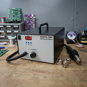Station de retravaillage SMD à température réglable pour la réparation, l'assemblage et la maintenance de composants électroniques de précision - Product Image 2