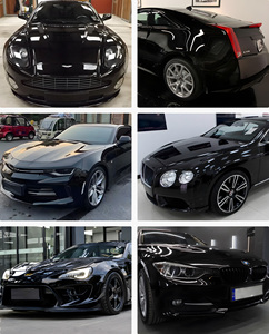 Sino 1.52X17M Hoge Kwaliteit Glanzend Zwart Veranderende Kleur Vinyl Auto Wrap Rol Super Gloss Crystal Auto Wrap - Product Image 5