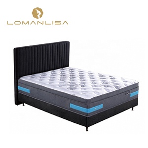 5 zonas de bolsillo de primavera blanco y azul 100% colchón de látex natural - Product Image 1