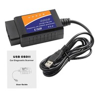 Escáner OBD2 ELM 327 Compatible con For-scan, Modificado para Ford, con Chip PIC18F25K80 CH340, Cable USB Convertido HS-CAN MS-CAN