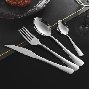 <span class=keywords><strong>Set</strong></span> di posate da campeggio in acciaio inossidabile ST 410, 33 pezzi, cucchiai, forchette, coltelli, riutilizzabili, portatili, moderni, per casa, cucina, all'ingrosso - Product Image 6
