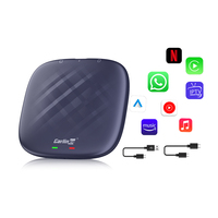 Carlinkit OEM 8G+128GB Carplay Ai Box Inalámbrico, Adaptador Inalámbrico Portátil USB para Carplay, Android 13, Compatible con Carplay iOS para YouTube