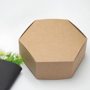 Wholesale Luxury Kraft Paper Hexagon Cake Pastry Gift <b>Box</b> 10x10x10 - Product Image 2