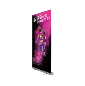 Banner make Up Desktop bahan aluminium kekuatan tinggi A4 untuk aktivitas Expo
