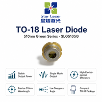 Diode laser verte Star Laser originale 510 nm 5 mW monomode, boîtier TO18, OEM pour module de pointeur laser de qualité professionnelle
