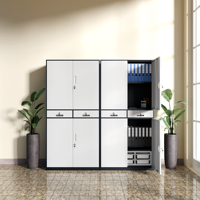 Meuble de classement moderne en acier à 2 tiroirs latéraux, glissières fluides, écologique, pour bureau, chambre, salle de sport, unité de rangement de documents