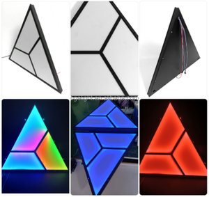 RGB đầy đủ màu sắc LED tam giác Bảng điều chỉnh ánh sáng lập trình <span class=keywords><strong>pixel</strong></span> ánh sáng cho trần cho thanh nền - Product Image 4