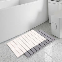 FIGOO0 Tapis de séchage pliable en pierre de diatomite pour la vaisselle, pour la maison