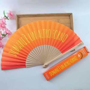 Custom <b>Large</b> Folk Art Paper Model Folding Hand <b>Fan</b> Personalized Music Theme Dance Party Painted Bamboo Business Gifts Sports - Product Image 4