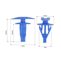 Clip de fixation universel pour pare-brise automobile Clip de fixation pour bande d'étanchéité Rivet en plastique Clip automobile Pièces intérieures