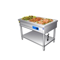 Table de service alimentaire verticale commerciale isolée en acier inoxydable, à poser au sol, argentée, pour cantine, table d'isolation pour restauration rapide