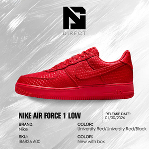Nike Air Force 1 Low 'Valentine's Day - University Red' 2026 Baskets de mode décontractées respirantes pour le skateboard - Product Image 6