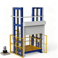 Plateforme élévatrice à rail vertical, élévateur hydraulique industriel pour le transport de marchandises en entrepôt