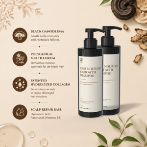 Champú Natural con Biotina para Nutrir y Estimular el Crecimiento del Cabello, Tecnología Patentada de Colágeno Hidrolizado, Estimula el Pigmento del Folículo Capilar, Tratamiento Capilar - Product Image 4