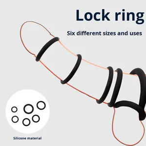 Cincin Penis silikon lembut pria, cincin seks dewasa penundaan cincin ereksi kulup pria - Product Image 2