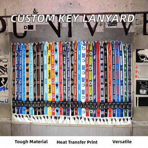 Custom Multipurpose <b>Polyester</b> <b>Lanyard</b> for Conference & Football Team Promotional Breakaway Sublimation Keychain - Product Image 2