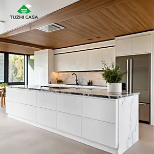 TUZHI CASA 2024 armadio da cucina fornitore di dispensa per la personalizzazione modulare mobili in legno moderno armadio da cucina