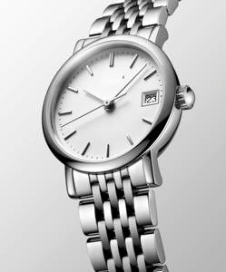 Montre-bracelet raffinée et minimaliste pour femme avec affichage de la date, bracelet en acier inoxydable, idéale pour les trajets quotidiens et le bureau - Longinesing - Product Image 1