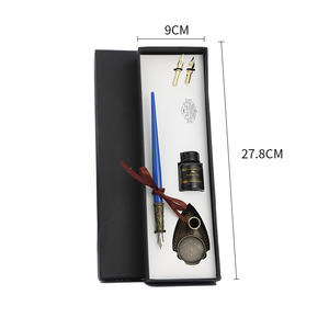 Pluma Estilográfica de Vidrio con Diseño de Dibujos Animados para Práctica de Caligrafía en Inglés, para Estudiantes y Adultos, Material de Papelería - Product Image 2