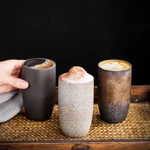 200ml Retro Teacups Ceramic Coffee Cup Wholesale Kung Fu Drinkware Mugs Vintage arabic Tea Cup Set turkish coffee cups Mug