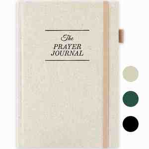 Libreta de Direcciones de Cuero con Espiral, Tapa Dura, Formato A5, 80 Hojas, Diario de Oración, Devoción Cristiana, Planificador Cristiano, Cuaderno de Estudio Bíblico - Product Image 1