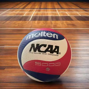 Balón de Voleibol Molten de Alta Calidad, Balón de Voleibol Personalizado de Cuero PU para Juego, Tamaño Oficial 5 - Product Image 1