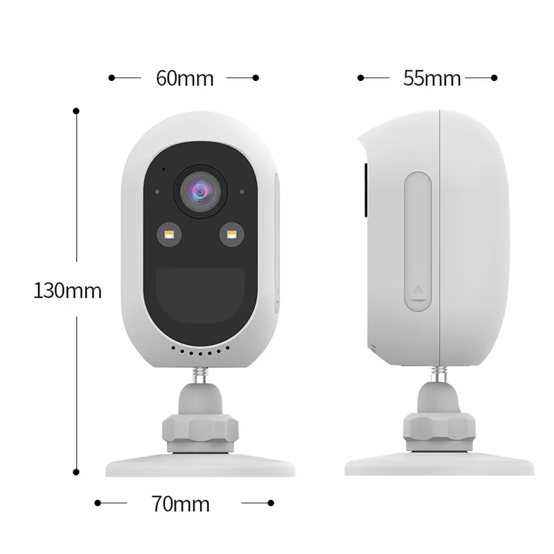 Factory OEM 4MP PIR Infrared Detection Wifi Security Camera Rechargeable Battery Wireless IP Cam Home Video Surveillance System