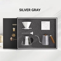 Barista Tool Verser sur un ensemble de cafetière en verre Kit goutteur et théière pour cadeau Fabriqué à la main Verser sur une cafetière