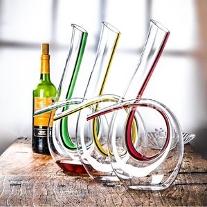 קריאייטיב יוקרתי יצירתי זכוכית יין דקנטר aerator עיצוב מודרני תווים מנפק תכונה ניידת יין אדום אביזר - Product Image 3