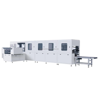 Machine automatique de fabrication de boîtes rigides en carton pliables avec aimants, PLC et moteur 380V, 0-15 pièces/min
