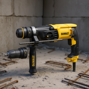 Taladro percutor DeWalt D25134K Qs con mandril de 13 mm y mango lateral para perforación de hormigón - Product Image 3