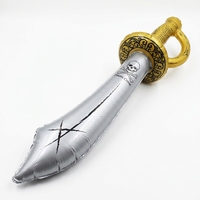 Ensemble d'accessoires de fête pirate : épée gonflable, cache-œil, chapeau, accessoires de costume de cosplay pour Halloween et spectacles sur scène
