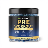 Permen Pre-Workout Label Pribadi OEM Asli, Suplemen Peningkat Energi Pembentukan Otot, Beta Alanine, Permen Pre-Workout