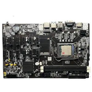 New Upgrade B75PE-12PCIE ITX Motherboard For Gaming B75 B61 Intel GPU Motherboard 2*DDR3 8G Graphics Cards Intelence PCH Chipset