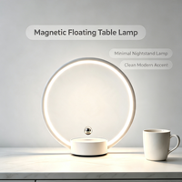 Lampe annulaire à lévitation magnétique HCNT Circlo RGB, éclairage décoratif pour la maison, lumière LED flottante, décoration intérieure moderne, cadeau personnalisé