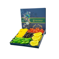 Custom Design Walnoot Pitten Cashew Droog Fruit Geschenkverpakking Hoge Kwaliteit Vier Compartimenten Noten Doos
