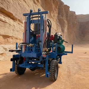 Goede prijs kleine draagbare boormachine diesel 100m 150m 200m hydraulische driewielige motor waterputboorinstallatie - Product Image 6